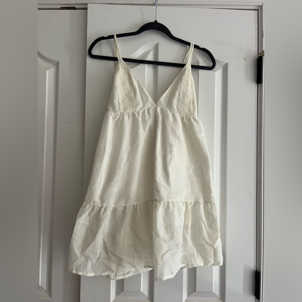White Boho Mini dress
